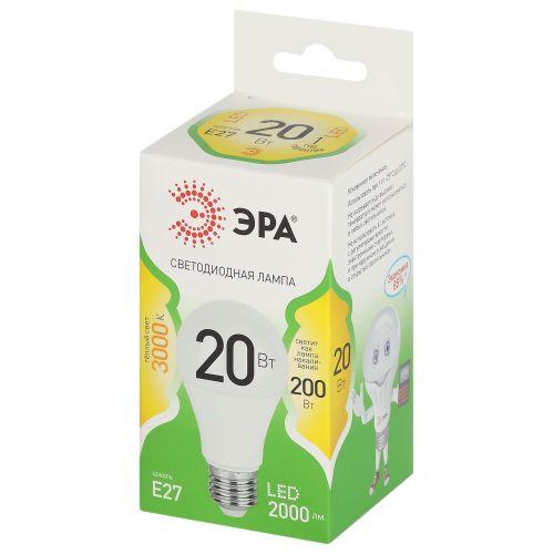 Лампа светодиодная GREEN LINE A60-20W-830-E27 GL 20Вт груша 3000К свет тепл. E27 Эра Б0067106 Лампа светодиодная GREEN LINE A60-20W-830-E27 GL 20Вт груша 3000К свет тепл. E27 Эра Б0067106