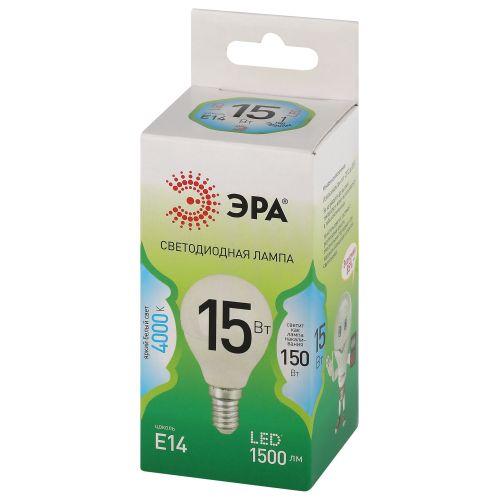 Лампа светодиодная GREEN LINE P45-15W-840-E14 GL 15Вт шар 4000К яркий свет бел. E14 Эра Б0067045 Лампа светодиодная GREEN LINE P45-15W-840-E14 GL 15Вт шар 4000К яркий свет бел. E14 Эра Б0067045