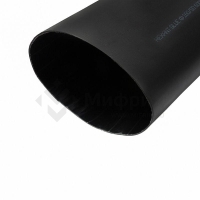 Трубка термоусадочная среднестен. клеевая 160/50 (3-4:1) черн. 1м Rexant 26-0160