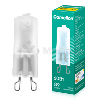 Лампа галогенная 60Вт капсульная матовая G9 3000К 230В Camelion 5557