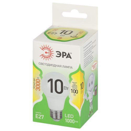 Лампа светодиодная GREEN LINE A60-10W-830-E27 GL 10Вт груша 3000К свет тепл. E27 Эра Б0067118 Лампа светодиодная GREEN LINE A60-10W-830-E27 GL 10Вт груша 3000К свет тепл. E27 Эра Б0067118