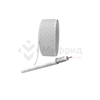 Кабель коаксиальный RG-6U CCS/оплетка Al 48% PVC 75Ом бел. (м) RL-48-PVC100 Simple Эра Б0044596