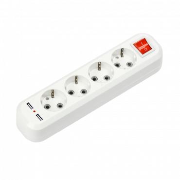 Колодка 4м УЗВ-4USB-GRAND с выключателем и заземлением 2хUSB 5340 IN HOME 4690612043081 Колодка 4м УЗВ-4USB-GRAND с выключателем и заземлением 2хUSB 5340 IN HOME 4690612043081