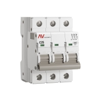 Выключатель автоматический модульный 3п C 25А 10кА AV-10 AVERES EKF mcb10-3-25C-av