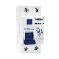 Выключатель дифференциального тока (УЗО) 2п (1P+N) 16А 30мА тип AC 6кА PRIZMA TOKOV ELECTRIC TKE-PZ60-RCDM-2-16-30-AC Выключатель дифференциального тока (УЗО) 2п (1P+N) 16А 30мА тип AC 6кА PRIZMA TOKOV ELECTRIC TKE-PZ60-RCDM-2-16-30-AC
