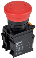 Кнопка "Грибок" d22мм 1НО+1НЗ MASTER без фиксации красн. IEK MI-BG60-11M-3-21-K04
