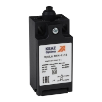 Выключатель концевой OptiLiS D4N-8132 толкатель роликовый пластик. EN 50047 XCKT2100P16 КЭАЗ 365315