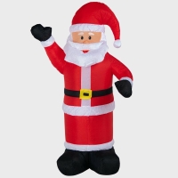 Фигура надувная 3D "Дед Мороз приветствует" 180см 5LED бел. 15Вт IP65 внутр. подсветка компрессор с адаптером 12В Neon-Night 511-114