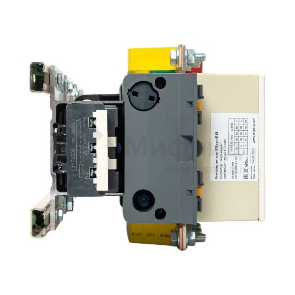 Контактор реверсивный КТЭ-1 185А кат. 230В AC 2НО EKF ctr-b-r-185