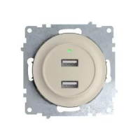 Розетка USB 2-м СП Florence 16А IP20 с подсветкой механизм беж. (1E10351301) OneKeyElectro 2260090 Розетка USB 2-м СП Florence 16А IP20 с подсветкой механизм беж. (1E10351301) OneKeyElectro 2260090