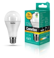 Лампа светодиодная LED15-A65/830/E27 15Вт грушевидная 3000К тепл. бел. E27 1280лм 170-265В Camelion 12185 Лампа светодиодная LED15-A65/830/E27 15Вт грушевидная 3000К тепл. бел. E27 1280лм 170-265В Camelion 12185