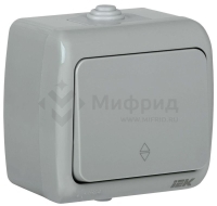 Выключатель проходной 1-кл. 1п ОП AQUATIC ВС-20-1-2-А 10А IP54 GENERICA EVA12-K03-10-54