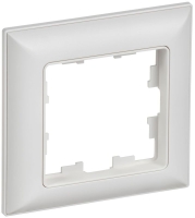 Рамка 1-м BRITE РУ-1-БрАБ арктич. бел./бел. IEK BR-M12-12-K91