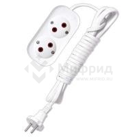 Удлинитель 2х3м без заземл. 6А IP20 У6-011 ШВВП 2х0.75 UNIVersal 9631912