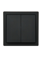 Выключатель 2-кл. ОП LETO черн. бархат LEZARD 752-4200-101