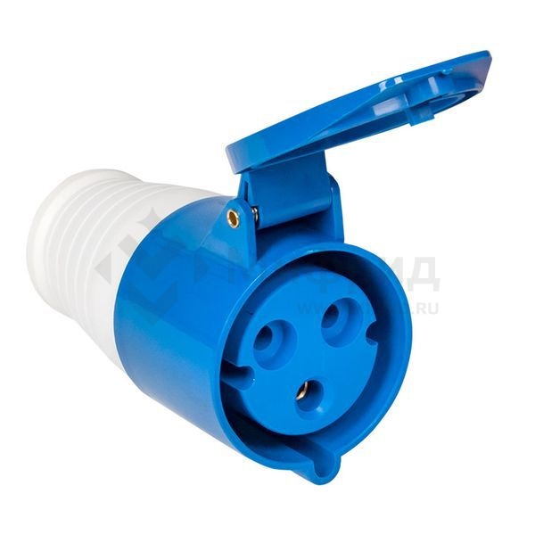 Розетка кабельная 32А 220В 2Р+РЕ IP44 (223) EKF ps-223-32-220