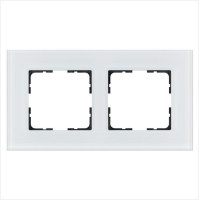 Рамка 2-м G-Glass стекло бел. White Glass Jasmart G1002GW Рамка 2-м G-Glass стекло бел. White Glass Jasmart G1002GW