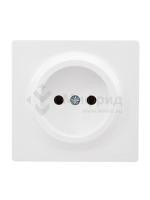 Розетка 1-м ОП LETO без заземл. ПБТ бел. LEZARD 752-0200-121B