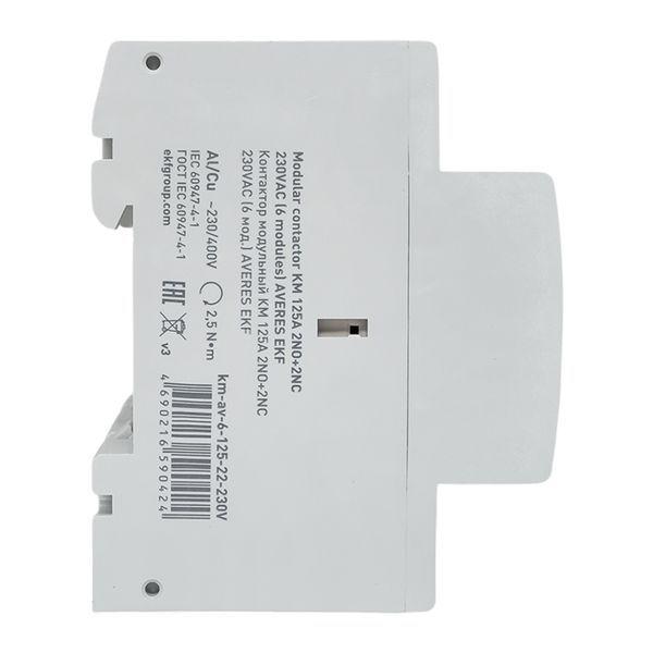 Контактор модульный КМ 125А 2NO+2NC 230В AC (6 мод.) AVERES EKF km-av-6-125-22-230V Контактор модульный КМ 125А 2NO+2NC 230В AC (6 мод.) AVERES EKF km-av-6-125-22-230V