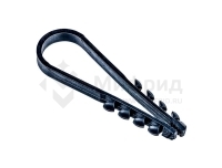 Дюбель-хомут PCD-R 19-25-65-100BL для круглого кабеля PA6.6 черн. (уп.100шт) JazzWay 5054882