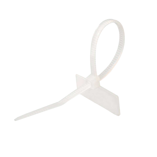 Хомут кабельный 2.5х200 с площадкой для маркировки 25х15 бел. NO-225-320 (уп.50шт) Эра Б0066063