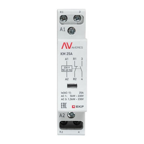 Контактор модульный КМ 25А 1NC+1NO 230VAC (1 мод.) AVERES EKF km-av-1-25-11-230V Контактор модульный КМ 25А 1NC+1NO 230VAC (1 мод.) AVERES EKF km-av-1-25-11-230V