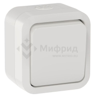 Переключатель 1-кл. ОП TORS TS301 10А IP55 бел. IEK TS-V10-0-10-55-K01