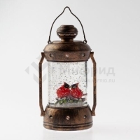 Светильник светодиодный декоративный новогодний Красный кардинал LED тепл. бел. IP20 3хAA В=18см таймер 6ч Эра Б0051944