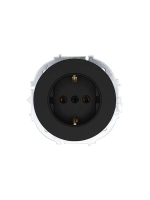 Розетка 1-м OSEN IP20 16А с заземл. ПБТ механизм черн. бархат LEZARD 743-4288-122B