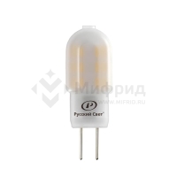 Лампа светодиодная RS LED Capsule G4 2W 220-240V 2Вт капсульная матовая 2700К тепл. бел. G4 200лм 220-240В Ra90 Русский Свет 15010845083