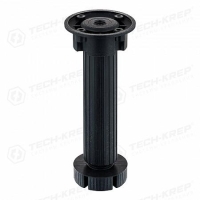 Ножка цокольная Н150 145-165мм с 1 клипсой пластик. черн. (уп.2шт) Tech-Krep/Zitar 129972