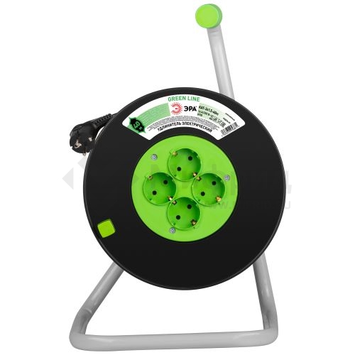 Удлинитель на пластик. катушке 4х40м с заземл. 16А IP20 GREEN LINE KAT-3x1.5-40m ПВС 3х1.5 Эра Б0065132