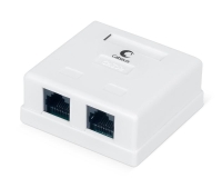 Розетка компьютерная 2-м ОП WS-8P8C-Cat.5e-2 RJ45 кат.5E Dual IDC Cabeus 7247c Розетка компьютерная 2-м ОП WS-8P8C-Cat.5e-2 RJ45 кат.5E Dual IDC Cabeus 7247c