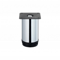 Ножка круглая регулируемая d50х100мм метал. хром Tech-Krep/Zitar 151290