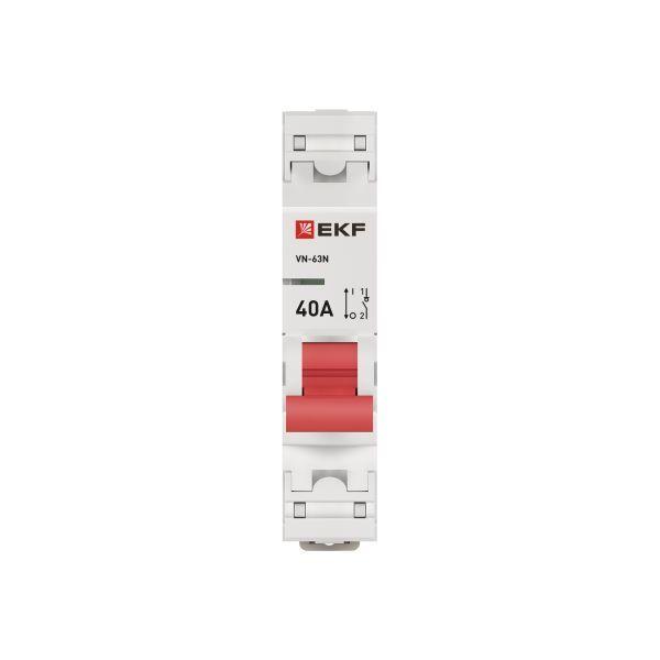 Выключатель нагрузки 1п 40А ВН-63N PROxima EKF S63140