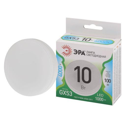 Лампа светодиодная GREEN LINE GX-10W-840-GX53 GL 10Вт таблетка 4000К яркий свет бел. GX53 Эра Б0066985 Лампа светодиодная GREEN LINE GX-10W-840-GX53 GL 10Вт таблетка 4000К яркий свет бел. GX53 Эра Б0066985