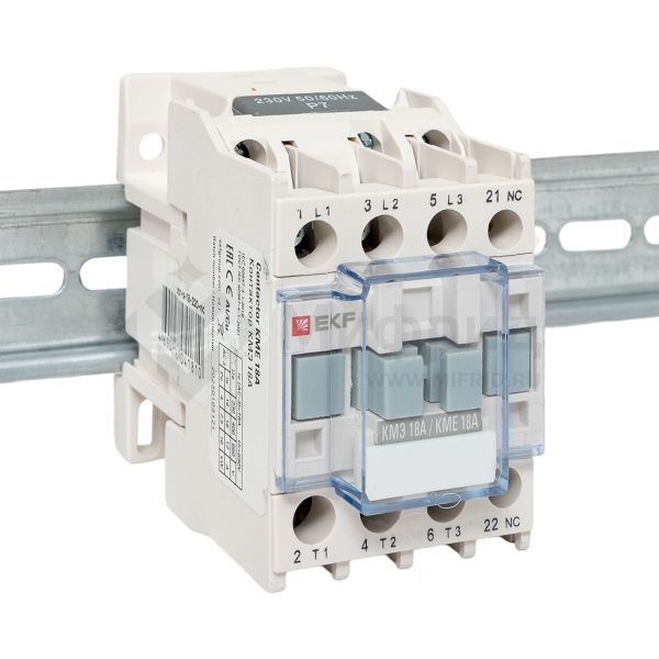 Контактор КМЭ-1 18А кат. 230В AC 1НЗ EKF ctr-s-18-220-nc