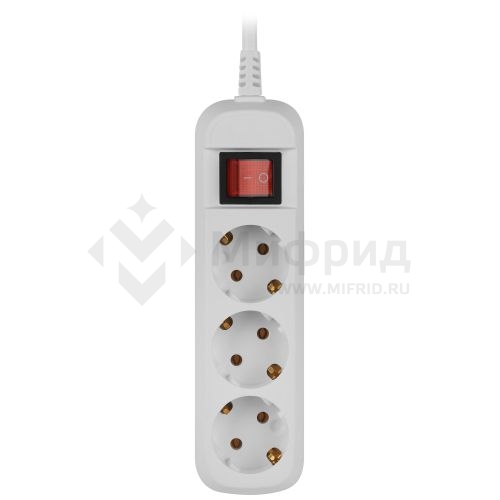 Удлинитель 3х10м с заземл. 16А IP20 GREEN LINE UDL-16-3100-ES ПВС 3х1 с выкл. Эра Б0065040