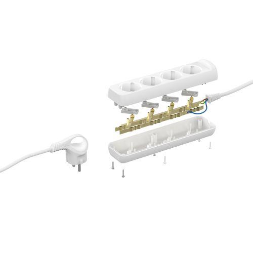Удлинитель 4х3м с заземл. 16А IP20 U-4e-3m-3х1 ПВС 3х1 Эра Б0028374 Удлинитель 4х3м с заземл. 16А IP20 U-4e-3m-3х1 ПВС 3х1 Эра Б0028374