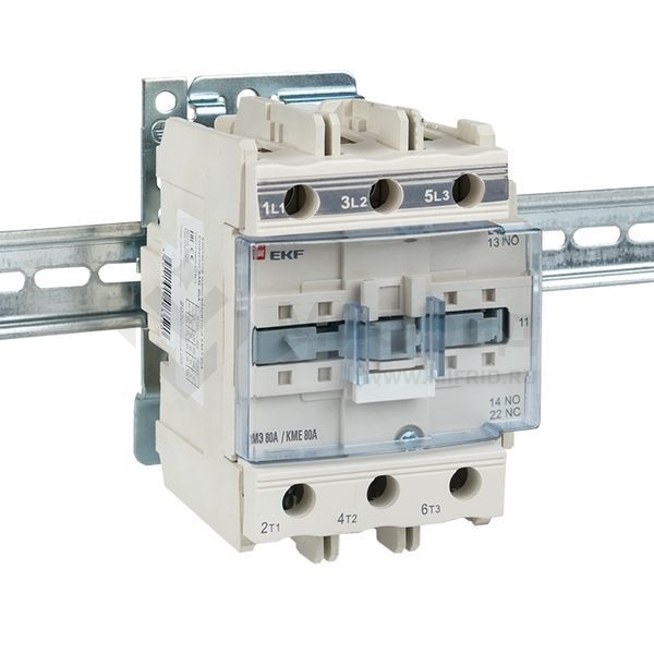 Контактор КМЭ-3 80А кат. 230В AC 1НО+1НЗ EKF ctr-s-80-220