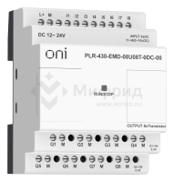 Модуль расширения входов выходов ПЛК 430 4 DI 4 UI (0-10В/DI) 8 TO 24В DC ONI PLR-430-EMD-08U08T-0DC-00