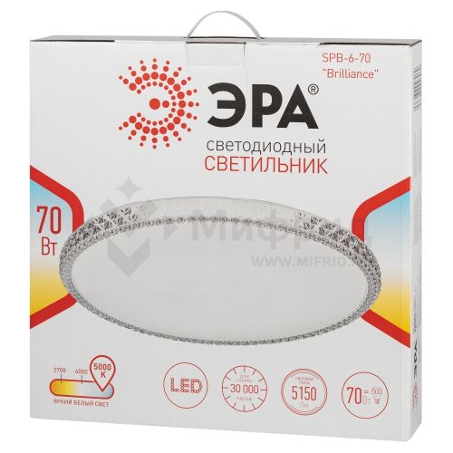 Светильник светодиодный SPB-6-70 "Brilliance" 70Вт 5000К потолочн. круглый Эра Б0059510