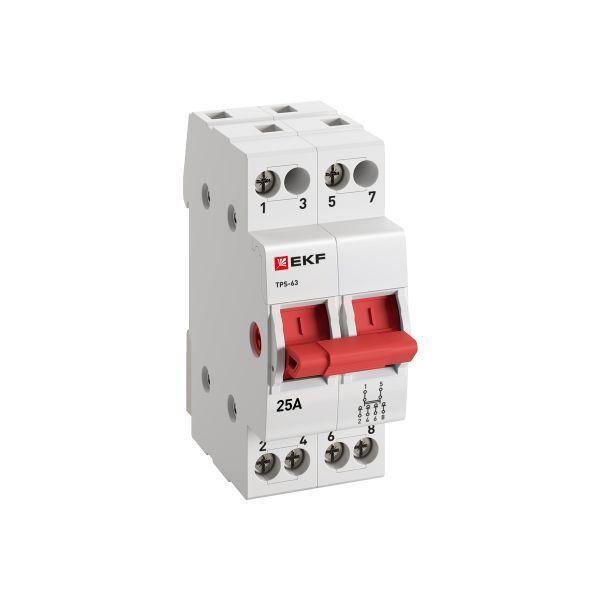 Переключатель трехпозиционный ТПС-63 2P 25А PROxima EKF TPS225 Переключатель трехпозиционный ТПС-63 2P 25А PROxima EKF TPS225