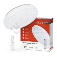 Светильник светодиодный COMFORT MIRAGE 75Вт 3000-6500К 6000лм 230В 500х105мм с пультом ДУ IN HOME 4690612035130