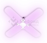 Лампа светодиодная PPG T95-4p AGRO 36Вт FR E27 4 лепестка с поворотом 90град. для растений красн. 650нм/син. 450нм Pro JazzWay 5043350