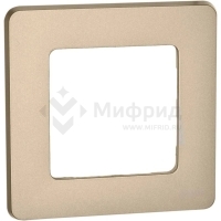 Рамка 1-м СП Inspiria IP20 шампань IEK 673938