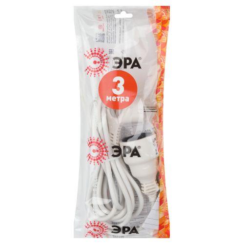 Удлинитель-шнур 1х3м с заземл. 10А IP20 UX-1е-3m ПВС 3х0.75 Эра Б0039817 Удлинитель-шнур 1х3м с заземл. 10А IP20 UX-1е-3m ПВС 3х0.75 Эра Б0039817