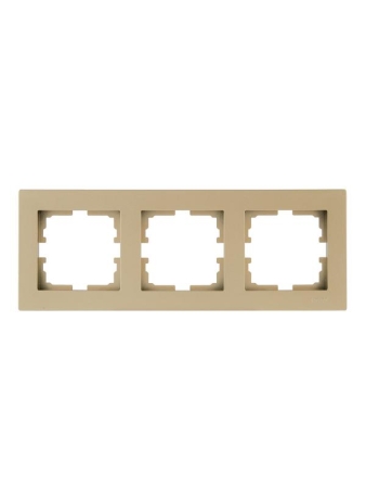 Рамка 3-м VESNA горизонт. без вставки зол. LEZARD 742-3600-148 Рамка 3-м VESNA горизонт. без вставки зол. LEZARD 742-3600-148