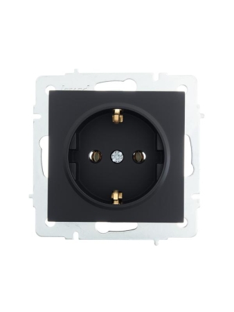 Розетка 1-м СП Vesna с заземл. ПБТ механизм черн. бархат LEZARD 742-4288-122B Розетка 1-м СП Vesna с заземл. ПБТ механизм черн. бархат LEZARD 742-4288-122B