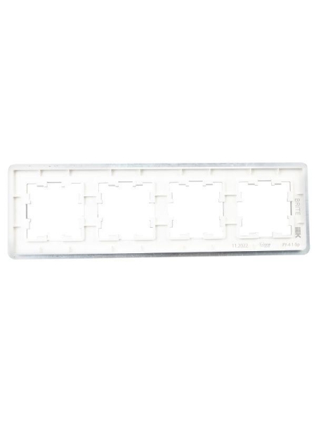 Рамка 4-м BRITE РУ-4-1-Бр метал. алюм. RE AL IEK BR-M42-M-21-K47
